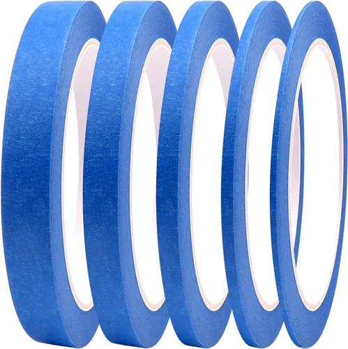 Miniatura 16 de 5 Rollos de Cinta de Rayas Finas - Cinta de Enmascarar 1/16", 1/8", 1/4", 1/2", 3/4" - Cinta de Enmascarar Fina para Pintores Automotriz