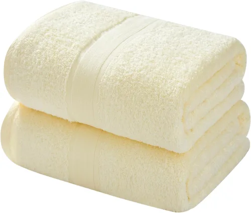 Miniatura 28 de Aibaser Toallas de baño, 27 x 54 pulgadas, naturales, ultra absorbentes, para baño, viajes, gimnasio, ducha y spa (juego de 6 piezas) (azul)