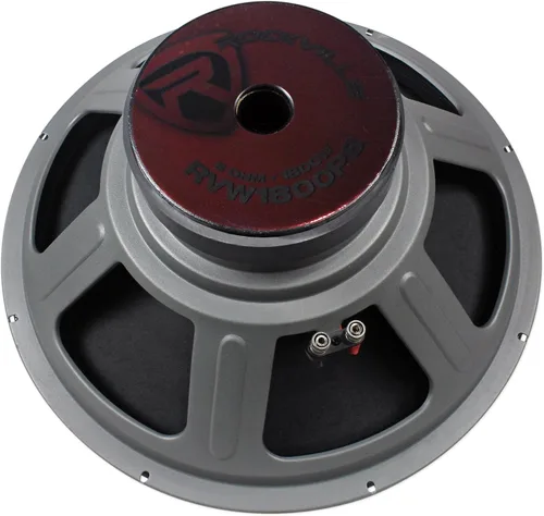 Miniatura 3 de Rockville RVW1800P4 1800W 18 pulgadas 4-Ohm Raw DJ Subwoofer, 900W RMS, bobina de voz CCAW de 3 pulgadas de 4 capas, cono reforzado con Kevlar, imán