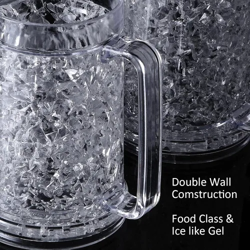 Miniatura 7 de Auhafaly Taza congeladora de doble pared, taza de hielo aislada con gel de 16 oz/15.2 fl oz (juego de 4)