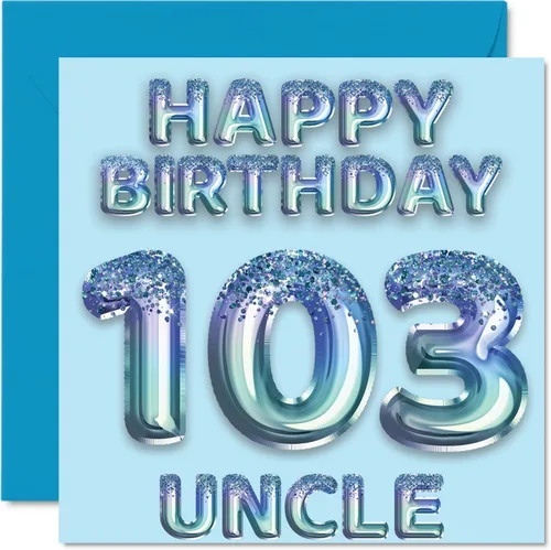 Miniatura 59 de Stuff4 Tarjeta de primer cumpleaños para niños, globo de fiesta con purpurina azul, tarjetas de feliz cumpleaños para niño de 1 año, nieto, hijo, 57