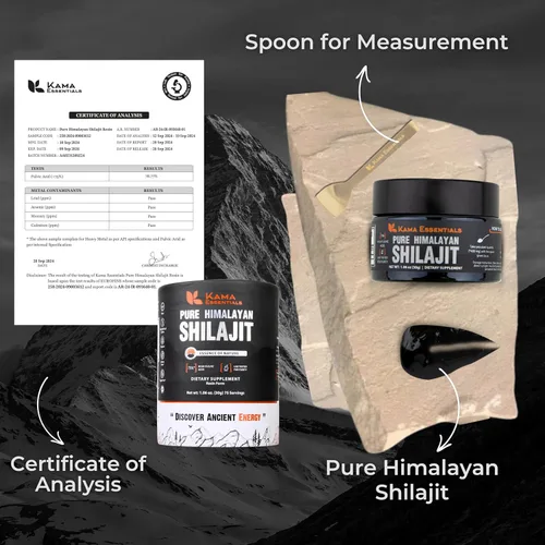 Miniatura 2 de Resina Shilajit del Himalaya, 75% de ácido fúlvico, más de 85 minerales, suplemento ayurvédico de grado dorado para energía, fuerza y bienestar