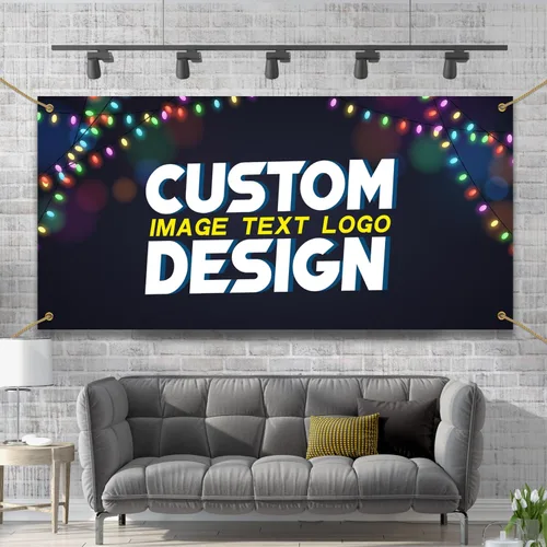 Miniatura 8 de Banners y letreros personalizados para exteriores e interiores, diseño de logotipo con texto fotográfico, personalizado para negocios, fiestas