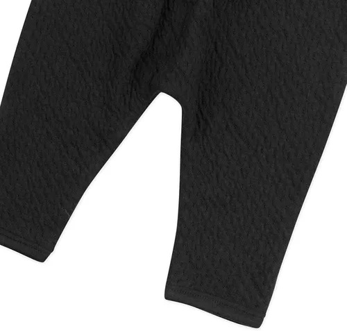 Miniatura 2 de HonestBaby Matelasse Harem Pants Cozy Roomy Fit Pull on Bottoms 100% Organic Cotton for Infant Baby Boys, Girls, Unisex
