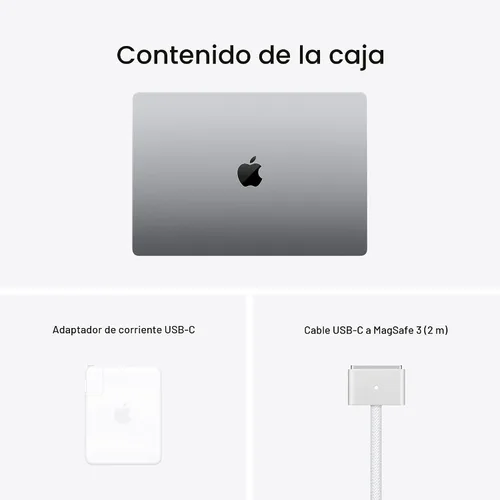 Miniatura 7 de Apple MacBook Pro de finales de 2021 con chip Apple M1 Pro CPU de 10 núcleos, 16 pulgadas, 16 GB de RAM, 512 GB de almacenamiento SSD, gris espacial