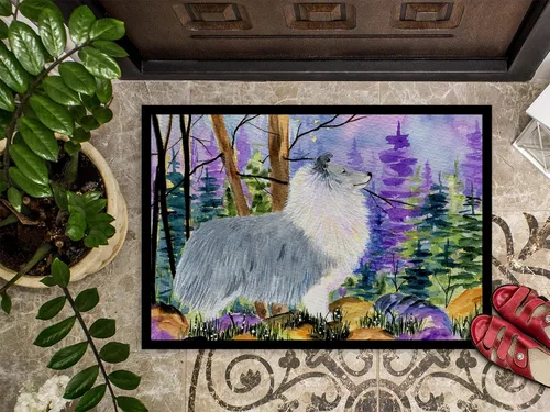 Miniatura 3 de Caroline's Treasures SS8636MAT Sheltie - Tapete para puerta delantera, 18 x 27 pulgadas, para interiores y exteriores, para entrada, antideslizante