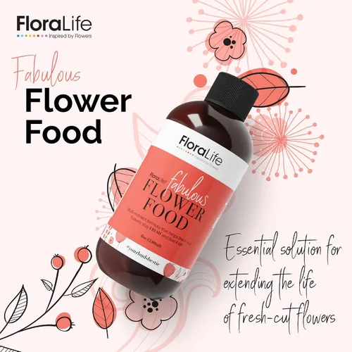 Miniatura 2 de FloraLife Alimento de flores recién cortadas - Solución líquida de nutrientes e hidratación - 8oz