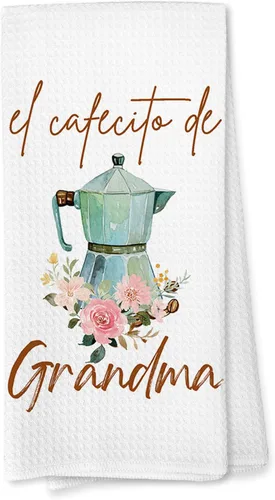 Miniatura 10 de Voatok Abuela Gifts - Toallas de cocina de café, regalos de Abuela para Navidad, cumpleaños de parte de nietos, toallas de mano para el mejor regalo