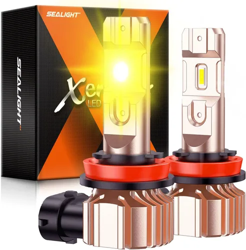 Miniatura 17 de SEALIGHT Bombillas LED antiniebla H11 H16 H8 o DRL, 14000 lúmenes, 6500 K, blanco frío, 600% de brillo, chips LED CSP H8 H11, luces antiniebla
