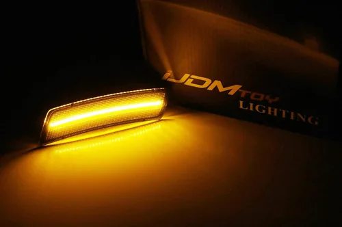 Miniatura 2 de iJDMTOY Kit de luz de marcador frontal frontal LED ámbar con lente ahumada europea compatible con Volkswagen 2018 en adelante Tiguan, escarabajo