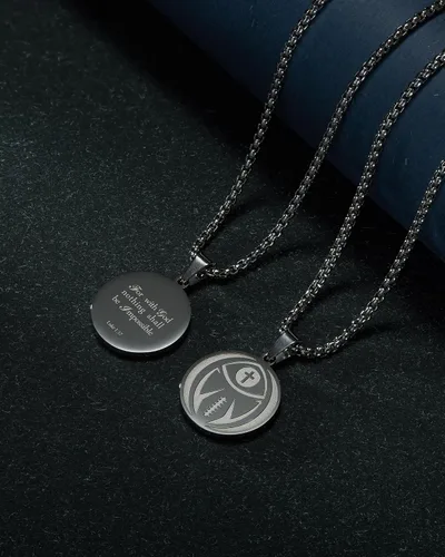 Miniatura 6 de seensea Collar con colgante deportivo de béisbol, versículo bíblico inspirador Lucas 137, regalo cristiano para hombres y mujeres