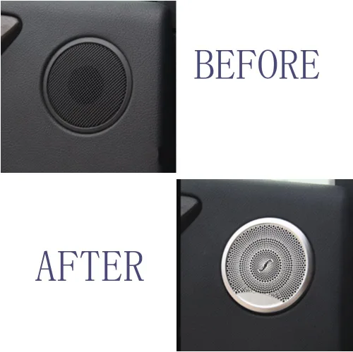 Miniatura 2 de Lanyun Cubierta para reproductor de audio para altavoz de puerta, compatible con Mercedes W205 Clase C C250 C300 C350 C400 C63, X205 Clase GLC250