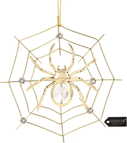 Miniatura 9 de Matashi Adorno artístico con estampado de araña 5D, adornos colgantes de araña de la suerte para decoración del árbol de Navidad, con historia