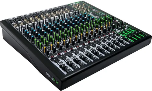Mackie ProFX16v3 Mezclador analógico profesional de 16 canales con USB, preamplificadores de micrófono Onyx y motor de efectos GigFX
