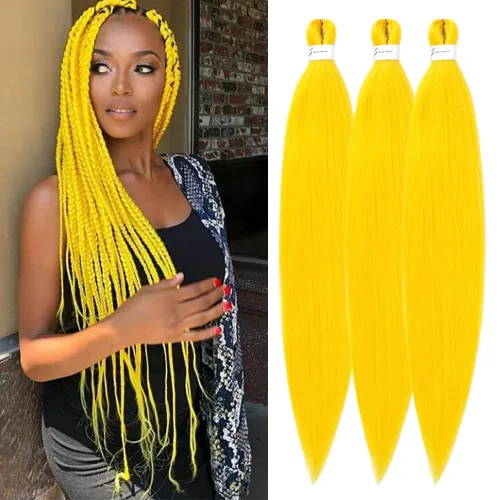 Miniatura 23 de Ubeleco 8 paquetes de cabello trenzado preestirado, 48 pulgadas, cabello trenzado ombré, textura Yaki suave, profesional, sin picazón, ajuste