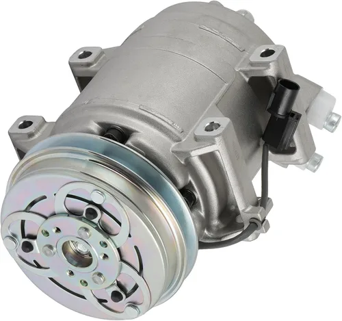 Miniatura 25 de Compresor de aire SCITOO para Audi A3 1.4L-2.0L, Q3-Q7, TT, TTS, Eos 2006-2018, 6SEU14C, Plata, Aleación de Aluminio, Polea de 10mm, Aceite PAG46