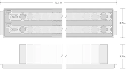 Miniatura 7 de TEKTON Juego de llaves de vaso de 6 puntos poco profundas y profundas de 1/2 pulgada con rieles y bandeja, 22 piezas (3/8-1 pulgadas) SHD92209