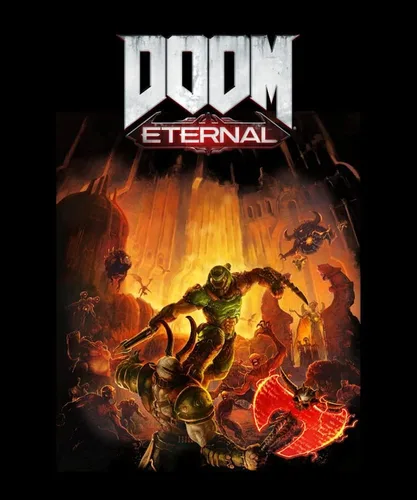 Miniatura 2 de Doom Eternal - Camiseta de manga corta para hombre, color negro, Negro