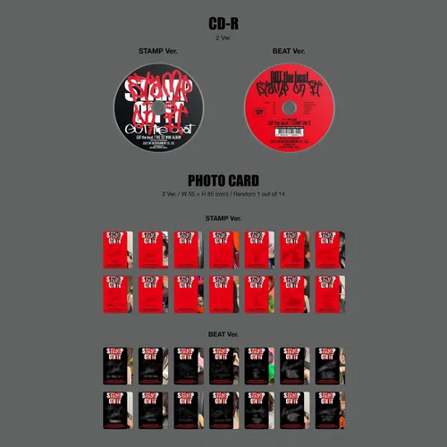 Miniatura 5 de GOT the beat - 1er mini álbum [Stamp On It] (STAMP Ver.) libro de fotos + CD-R + juego de tarjetas postales (volante, foto, póster plegado) +