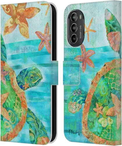 Miniatura 10 de Head Case Designs Officially Licensed Paul Brent Agate Mermaid Coastal Leather Book Wallet Case Cover Compatible with Motorola Moto G82 5G