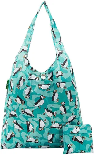 Miniatura 19 de ECO CHIC Bolsas plegables reutilizables para comestibles, bolsa de compras ligera, reciclada y reutilizable, bolsa plegable impermeable Gafas Gatos