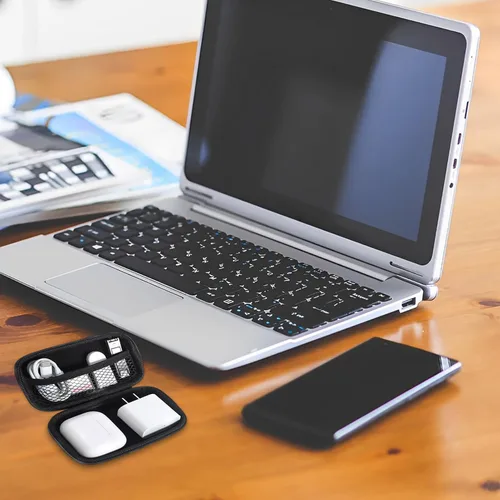 Miniatura 3 de Pequeño organizador electrónico - Bolsas organizadoras de cables electrónicos portátiles Bolsa de almacenamiento de accesorios digitales de viaje
