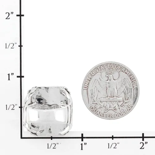 Miniatura 3 de Anillo turquesa de plata de ley 925 con piedras preciosas auténticas tamaño 6 a 11