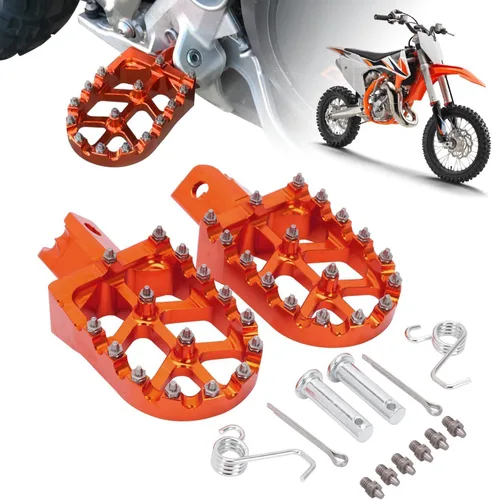 Miniatura 8 de AnXin Reposapiés de Motocicleta Universal CNC para CRF XR CR 50-125cc CT200U Mini Bike SSR Apollo RFZ TaoTao Lifan Kayo Coolster Pit Bike - Negro