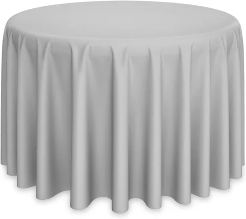 Miniatura 30 de Lann's Linens - 10 manteles redondos de tela de poliéster para bodas/banquetes/restaurantes (varios colores y tamaños)
