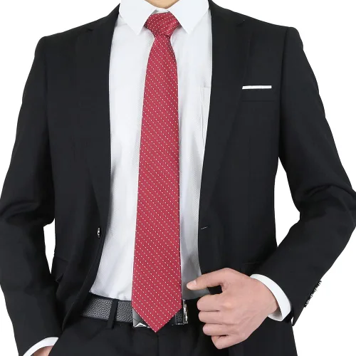 Miniatura 121 de WeiShang Lote de 6 corbatas clásicas de seda para hombre, corbatas tejidas jacquard