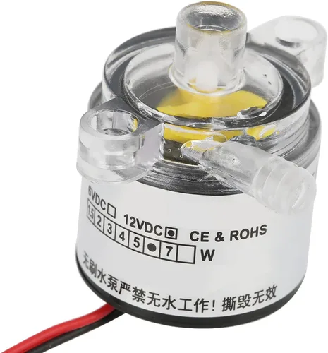 Miniatura 5 de 12V Mini sin escobillas DC grado alimenticio 6W sumergible para beber fuente exprimidor acuario, fuente, estanque de peces pequeño, sistema solar
