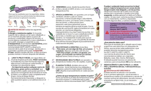 Miniatura 6 de RITUAL BOTANICO Keratina Organica 250 ML - 12 Aceites Naturales y Aminoácidos que aportan brillo, sedosidad y nutrición. Keratina para alisar