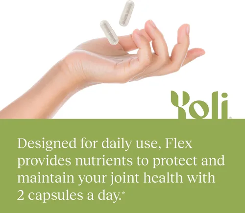 Miniatura 7 de Yoli Flex Joint Support, glucosamina, condroitina y vitamina K2, 60 unidades Supports joint flexibility and comfort with glucosamine, chondroitin