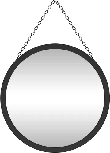 Miniatura 8 de SANY DAYO HOME Espejo ovalado con marco de metal dorado de 16 x 12 pulgadas para colgar en la pared, con lazo decorativo, moderno espejo de cristal