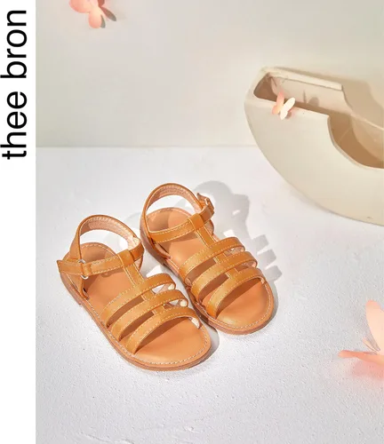 Miniatura 22 de THEE BRON Sandalias cómodas para niñas, zapatos para niños, sandalias rellenas
