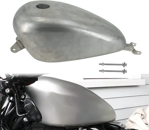 Tanque de combustible para motocicleta de 3.3 galones, tanque de gasolina de 12.5 L, apto para Harley Sportster XL 883 1200 2007-2022 (estilo A)