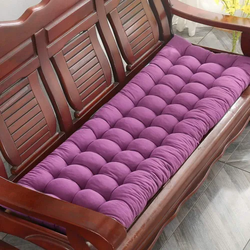 Miniatura 13 de Cojín para tumbona gruesa para silla de patio, cojín de asiento portátil, colchón, reclinable, almohadilla para sofá, banco, tatami (solo cojín) A