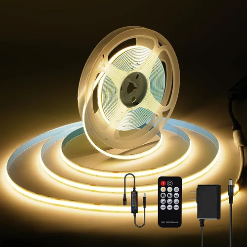 Miniatura 12 de ZSLAIFU Tira de luces LED de 5 V, tira de luz LED USB blanca, tira de luz LED de mazorca regulable de 3.28 pies, tira LED corta de alto brillo