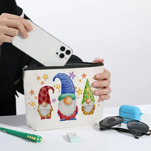 Miniatura 5 de ZHAMEN Bolsa de maquillaje divertida para regalo de cumpleaños de Navidad - Bolsa de cosméticos, Multicolor 0584, Estampado De Letras