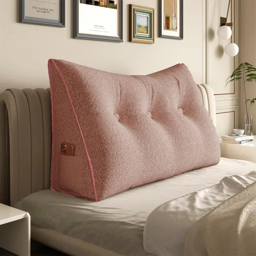 Miniatura 35 de Almohada de Cuña Engrosada de 10 libras para Cabecero Posicionador Corporal Almohada de Cuña para Cama Soporte de Respaldo Almohada Triangular