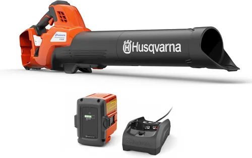 Husqvarna Soplador de hojas inalámbrico alimentado por batería de 230iB, soplador de hojas eléctrico de 136 MPH 650 CFM con motor sin escobillas y