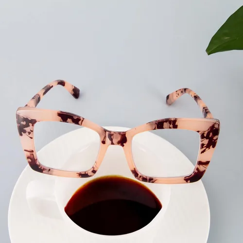 Miniatura 7 de DXYXYO Lentes de lectura cuadrados de gran tamaño para mujer, bloqueo de luz azul, estilo Oprah, marco grueso, lectores con bisagra de resorte