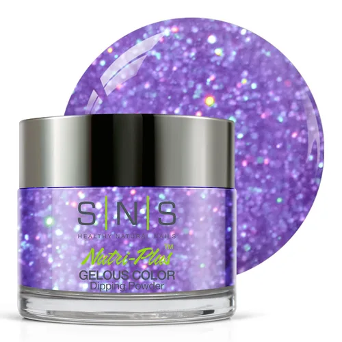 Miniatura 32 de SNS Polvo de inmersión de uñas, polvo de inmersión de color geloso – Alaskan Cruise (gris metálico/plateado, brillante) – Color de uñas de larga