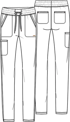 Miniatura 7 de Form CK095 - Pantalones médicos para mujer, tejido elástico con cordón