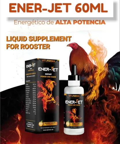 Miniatura 4 de Ener-Jet Impulsor de Energía para Gallo Natural Multivitamínico - Líquido 60 ml