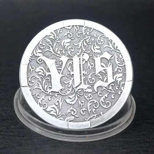Miniatura 2 de Novedad Decision Maker Flipping Coins SÍ NO Moneda de desafío