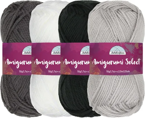 Miniatura 23 de JubileeYarn Amigurumi Select - Hilo de acrílico para bebé - Surtido de inspiración 83-4 madejas