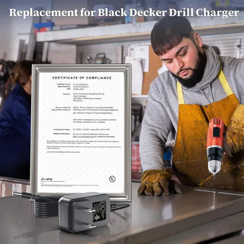 Miniatura 4 de Cargador de 12 V para destornillador Black & Decker adaptador de CA para Black & Decker GCO1200 GC01200 GCO1200 GCO1200CL taladro inalámbrico fuente