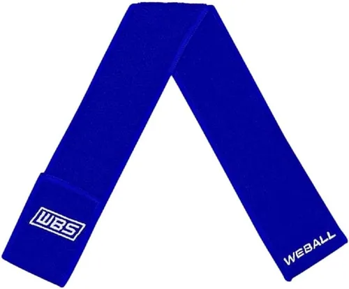 We Ball Sports Streamer - Toalla deportiva con cierre de velcro para limpiar visera y guantes de fútbol (color azul, adulto)