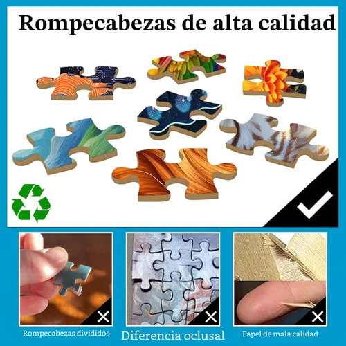 Miniatura 7 de Rompecabezas de libro mágico, rompecabezas de 1000 piezas para adultos, juego de rompecabezas familiares, divertido relajante desafiante